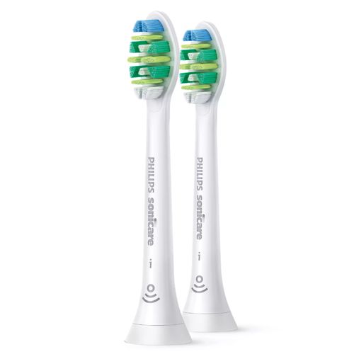 Резервни глави за електрическа четка за зъби Philips Sonicare Intercare HX9002/10, 2бр., BrushSync сдвояване, Поставяне с щракване, Бял