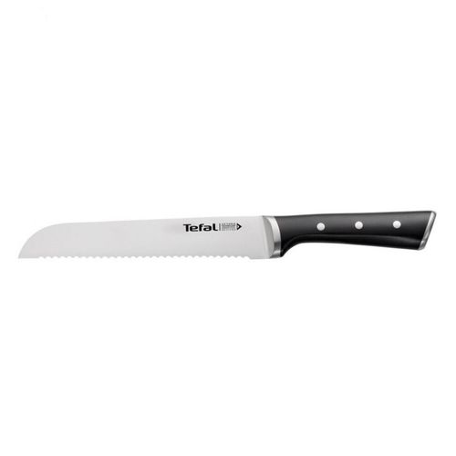 Нож за хляб Tefal K2320414 Ice Force, 20 см, Неръждаема стомана, Сребрист/Черен